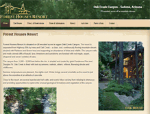 Tablet Screenshot of foresthousesresort.com